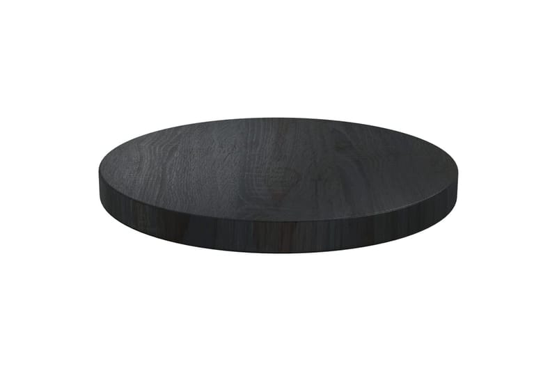 bordplade sort 30x2,5 cm massivt fyrretræ - Sort - Bordplade