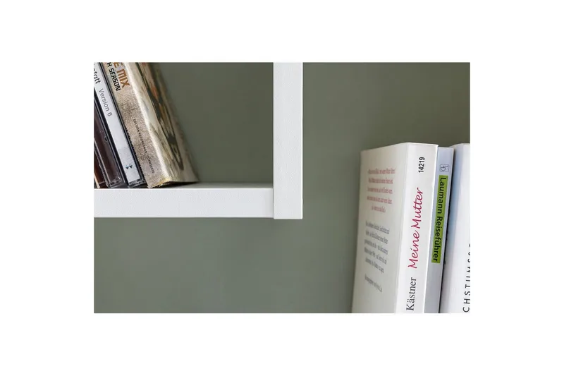 Vægreol Wohnling melaminbelagt MDF, opbevaringshylde, moderne stil Hvid - Hvid - Opbevaring - Hylder & Reoler - Bogreol