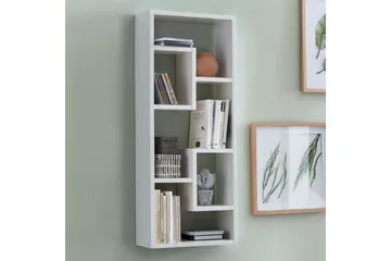 Vægreol Wohnling melaminbelagt MDF, opbevaringshylde, moderne stil Hvid - Hvid - Opbevaring - Hylder & Reoler - Bogreol