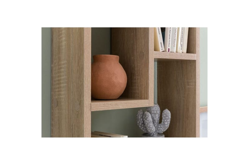 Vægreol Wohnling melaminbelagt MDF, opbevaringshylde, moderne stil Sonoma - Sonoma - Opbevaring - Hylder & Reoler - Bogreol