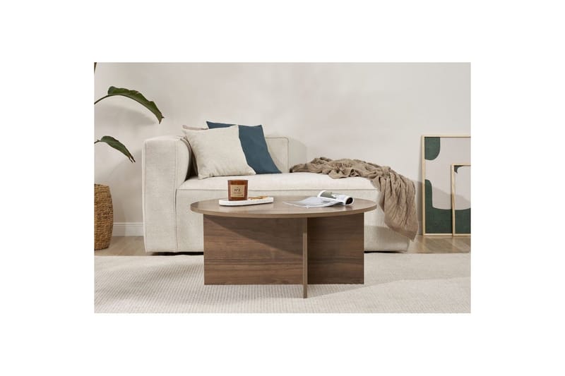 Boro Sofabord 90 cm - Brun - Møbler - Borde - Sofabord