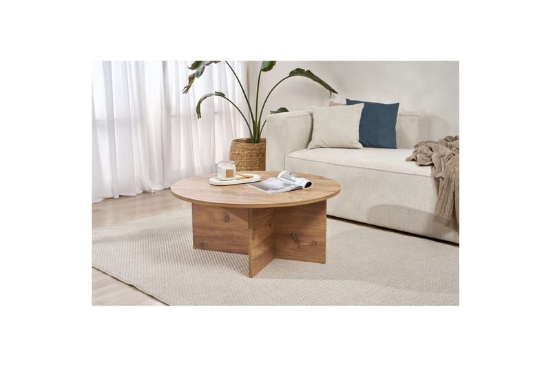 Boro Sofabord 90 cm - Natur - Møbler - Borde - Sofabord