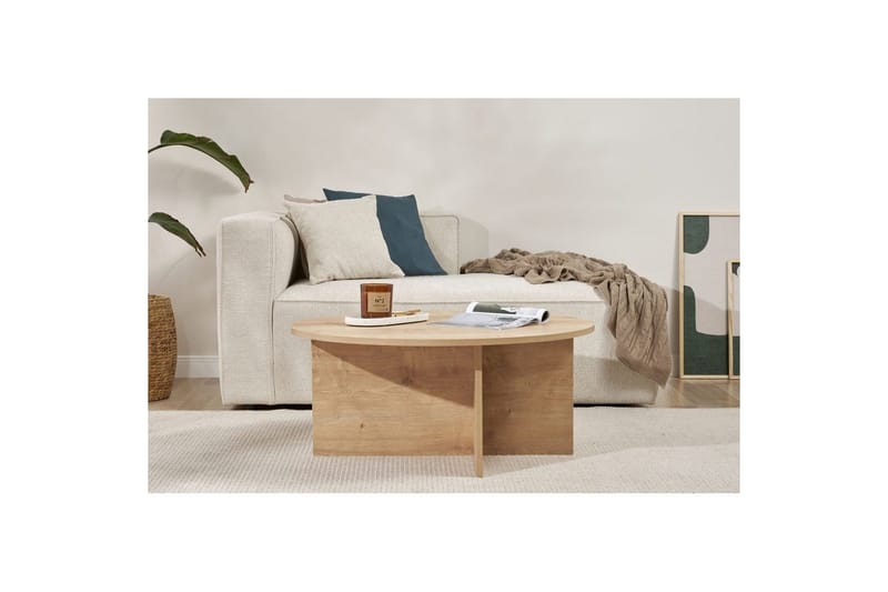 Boro Sofabord 90 cm - Natur - Møbler - Borde - Sofabord