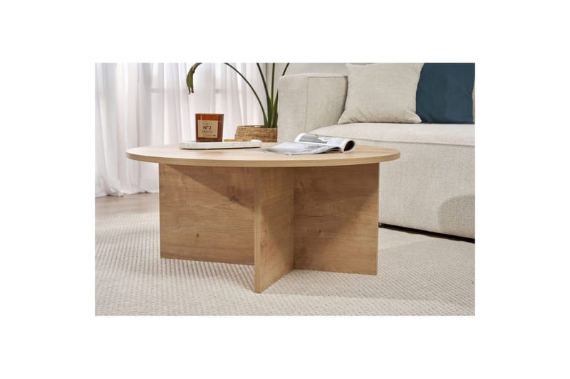 Boro Sofabord 90 cm - Natur - Møbler - Borde - Sofabord