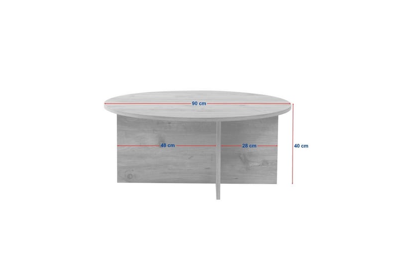 Boro Sofabord 90 cm - Natur - Møbler - Borde - Sofabord