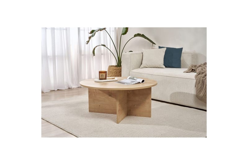 Boro Sofabord 90 cm - Natur - Møbler - Borde - Sofabord