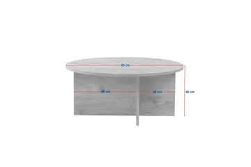 Boro Sofabord 90 cm - Natur - Møbler - Borde - Sofabord