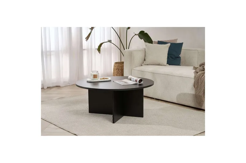 Boro Sofabord 90 cm - Sort - Møbler - Borde - Sofabord