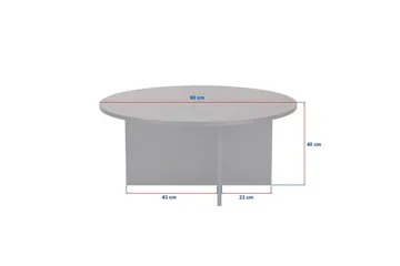 Boro Sofabord 90 cm - Sort - Møbler - Borde - Sofabord
