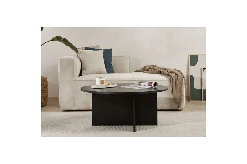 Boro Sofabord 90 cm - Sort - Møbler - Borde - Sofabord