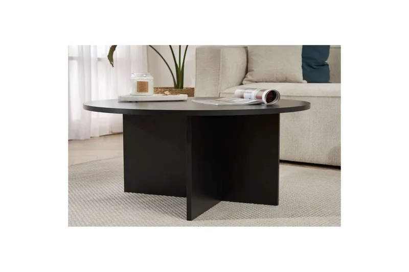 Boro Sofabord 90 cm - Sort - Møbler - Borde - Sofabord