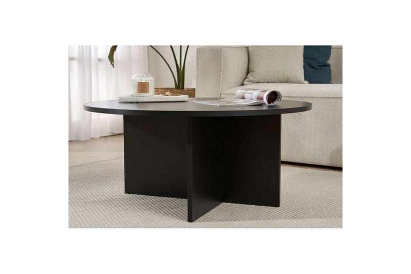 Boro Sofabord 90 cm - Sort - Møbler - Borde - Sofabord