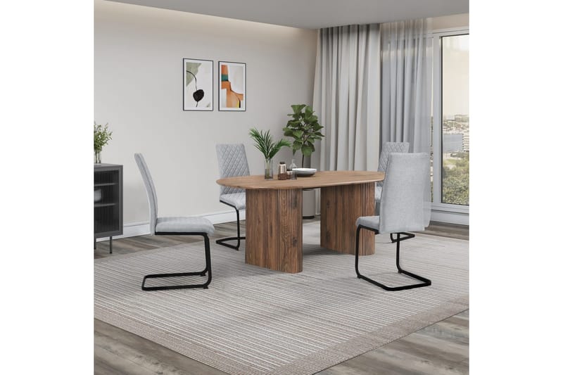 Bostonia Spisebord Oblong 160x90 cm - Brun - Møbler - Borde - Spisebord og køkkenbord