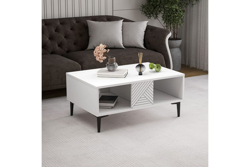 Botswana Sofabord 90 cm - Hvid - Møbler - Borde - Sofabord