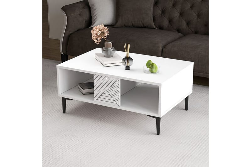 Botswana Sofabord 90 cm - Hvid - Møbler - Borde - Sofabord