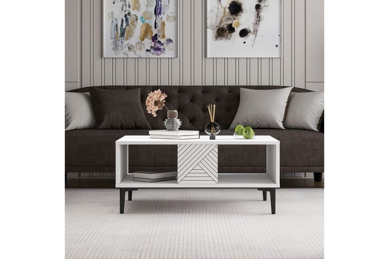 Botswana Sofabord 90 cm - Hvid - Møbler - Borde - Sofabord