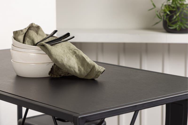 Brea Barbord 60x120 cm med 4 Tempe Stole - Svart - Møbler - Borde - Barbord & ståbord
