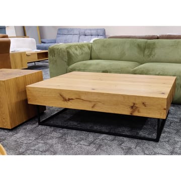 Bronte Sofabord 120 cm i Eg - Brun|Sort - Møbler - Borde - Sofabord