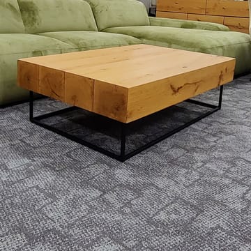 Bronte Sofabord 120 cm i Eg - Brun|Sort - Møbler - Borde - Sofabord