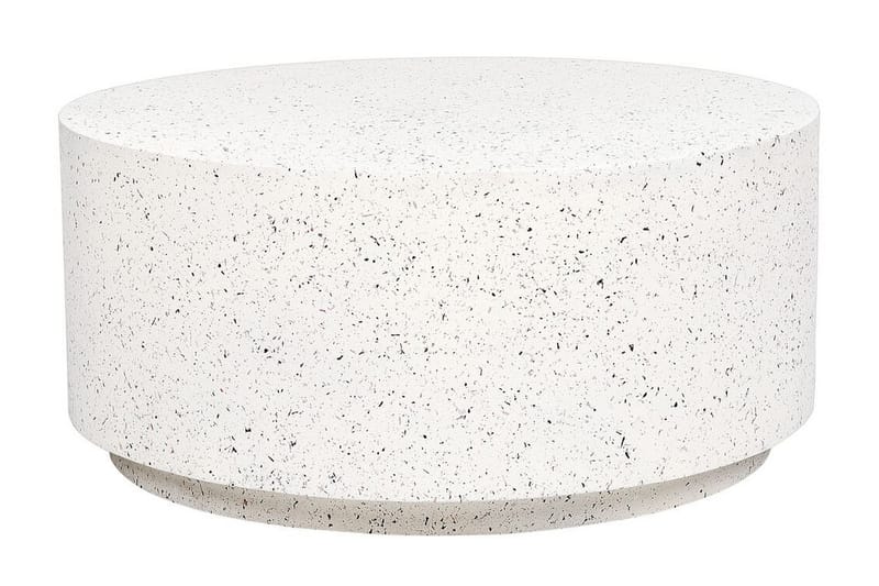 Bruder Sofabord 90 cm Rund - Hvid - Møbler - Borde - Sofabord