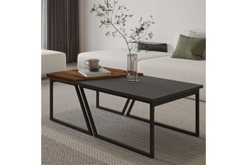 Bulskoll Sofabord 120 cm - Antracit/Valnød - Møbler - Borde - Sofabord