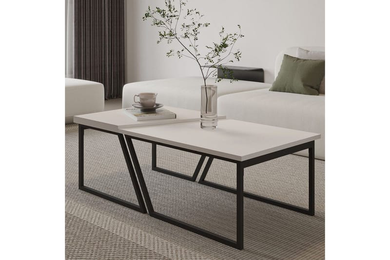 Bulskoll Sofabord 120 cm - Hvid - Møbler - Borde - Sofabord