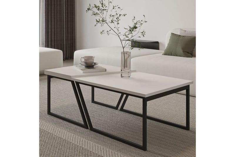 Bulskoll Sofabord 120 cm - Hvid - Møbler - Borde - Sofabord