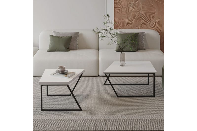 Bulskoll Sofabord 120 cm - Hvid - Møbler - Borde - Sofabord