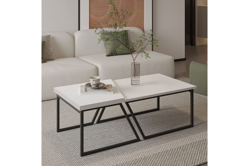 Bulskoll Sofabord 120 cm - Hvid - Møbler - Borde - Sofabord