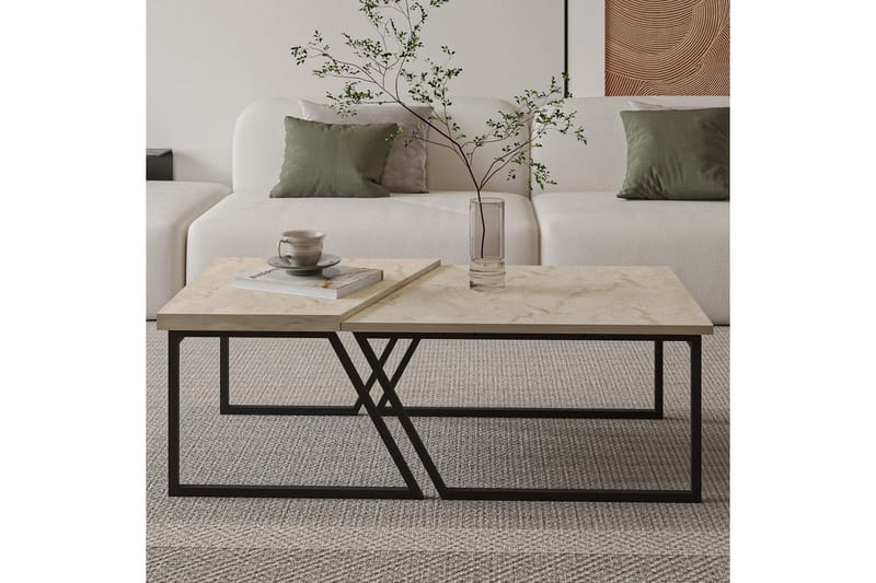 Bulskoll Sofabord 120 cm - Travertin - Møbler - Borde - Sofabord