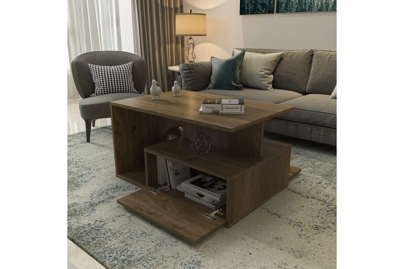 Bulvari Sofabord 90 cm - Valnød - Møbler - Borde - Sofabord