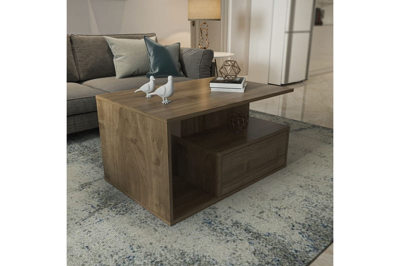 Bulvari Sofabord 90 cm - Valnød - Møbler - Borde - Sofabord