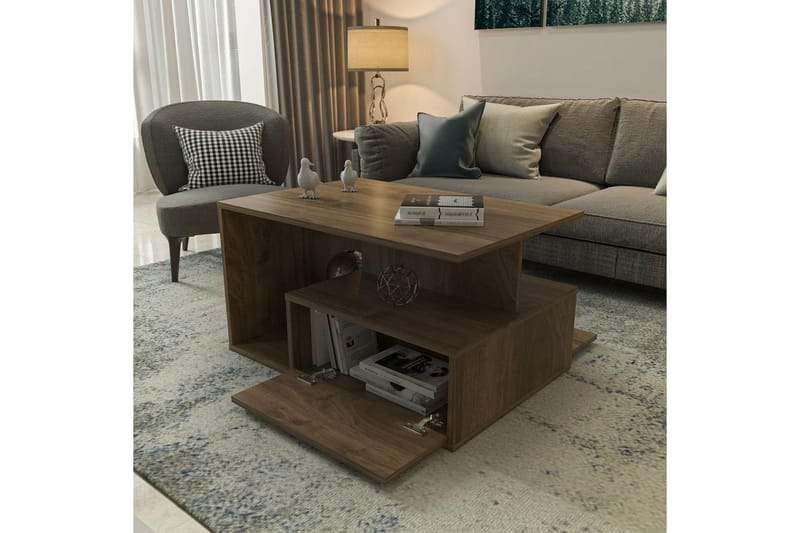 Bulvari Sofabord 90 cm - Valnød - Møbler - Borde - Sofabord