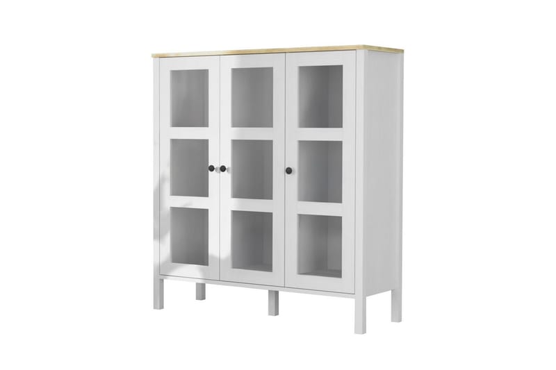 Cadrel Bogreol 112 cm, Natur/Hvid