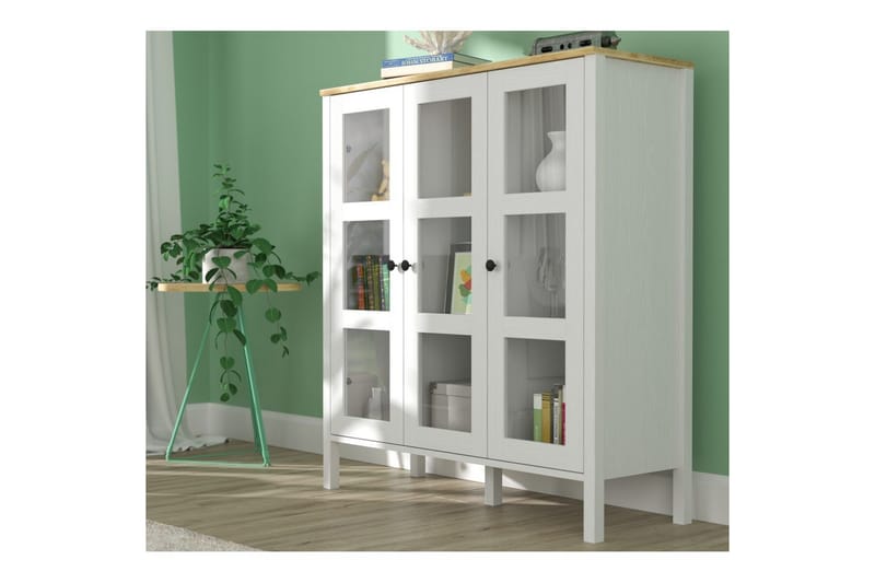 Cadrel Bogreol 112 cm - Natur/Hvid - Opbevaring - Hylder & Reoler - Bogreol