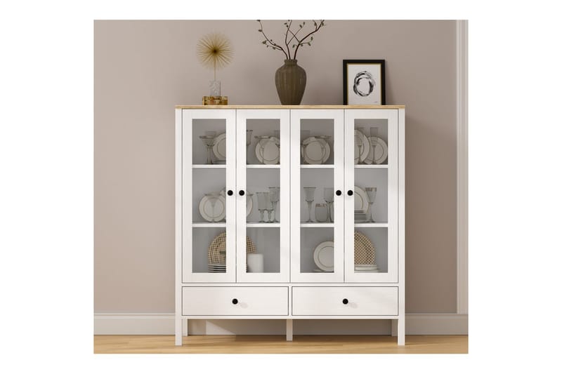 Cadrel Bogreol 130 cm - Natur/Hvid - Opbevaring - Hylder & Reoler - Bogreol