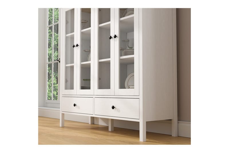 Cadrel Bogreol 130 cm - Natur/Hvid - Opbevaring - Hylder & Reoler - Bogreol