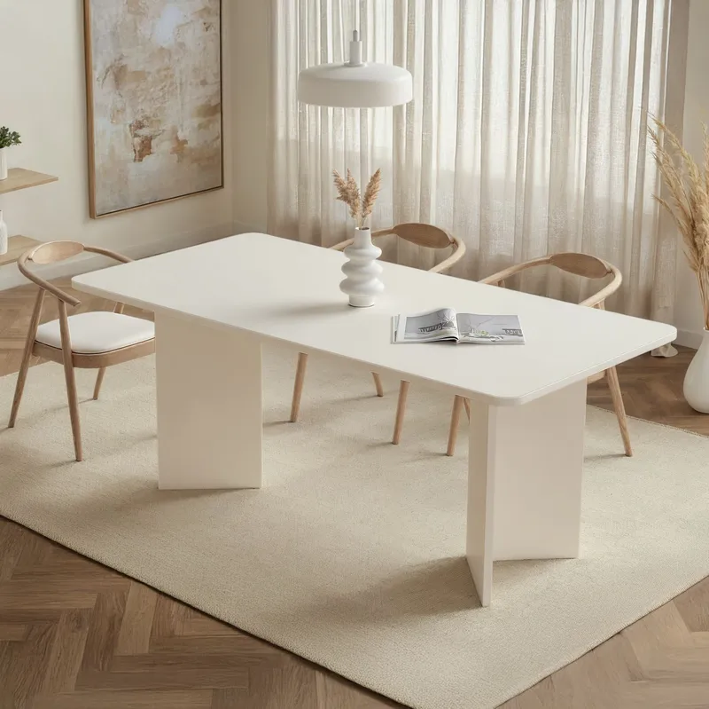 Cadron spisebord 180 cm rektangulært - Træ Hvid - Møbler - Borde - Spisebord og køkkenbord
