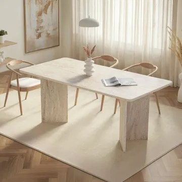 Cadron spisebord 180 cm rektangulært - Travertin - Møbler - Borde - Spisebord og køkkenbord