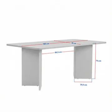 Cadron spisebord 180 cm rektangulært - Valnød - Møbler - Borde - Spisebord og køkkenbord