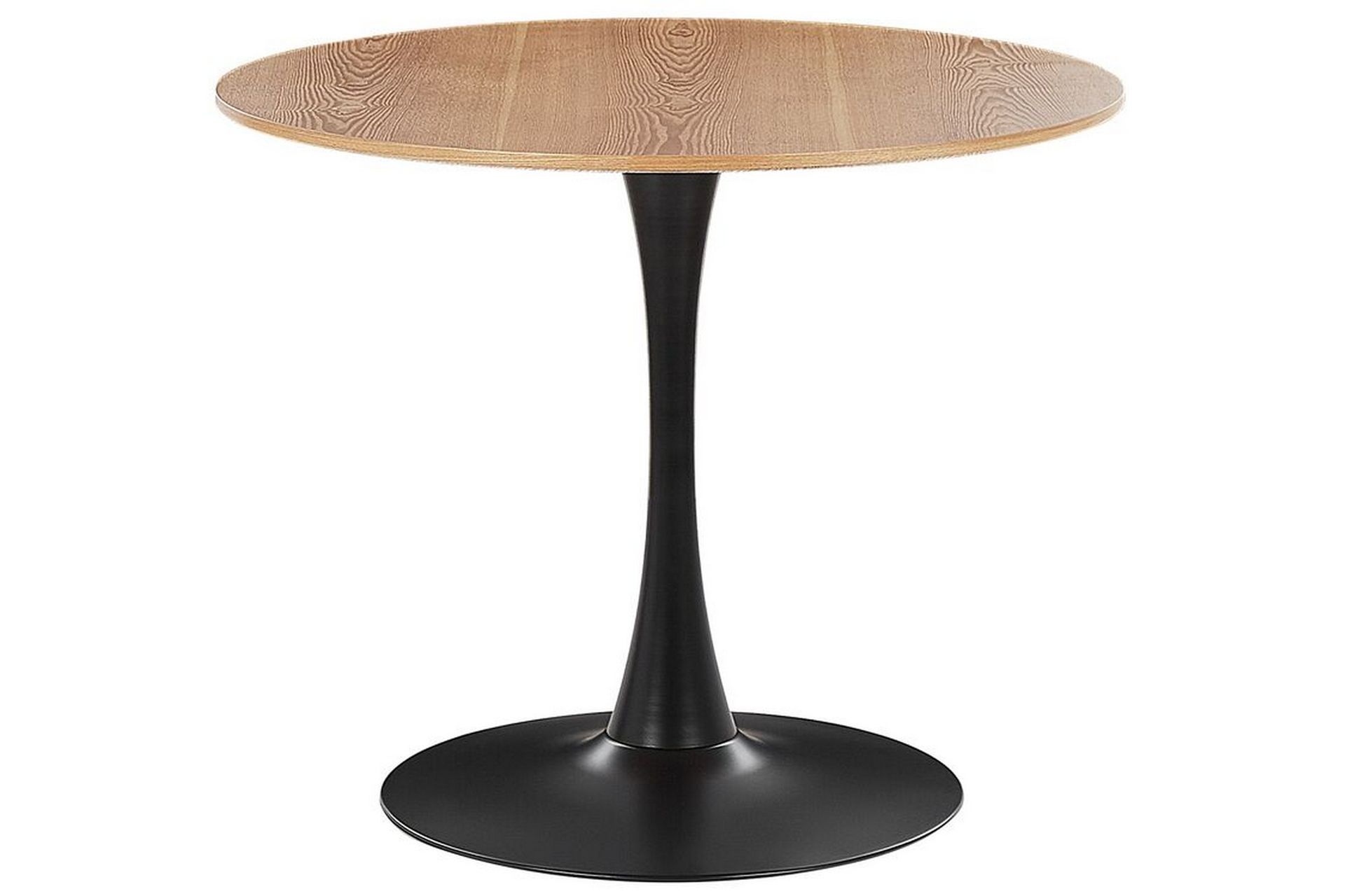 Calmar Spisebord 90 cm Rund - Lysebrun/Sort - Møbler - Borde - Spisebord og køkkenbord
