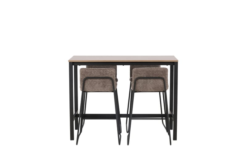 Camden Barbord 60x120 cm med 4 Bisbee Stole - Mørk grå - Møbler - Borde - Barbord & ståbord