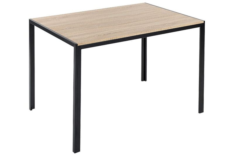 Campi Spisebord 80x120 cm, Lysebrun/Sort