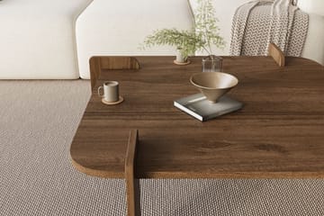 Campwell sofabord 90 cm kvadratisk - Valnød - Møbler - Borde - Sofabord