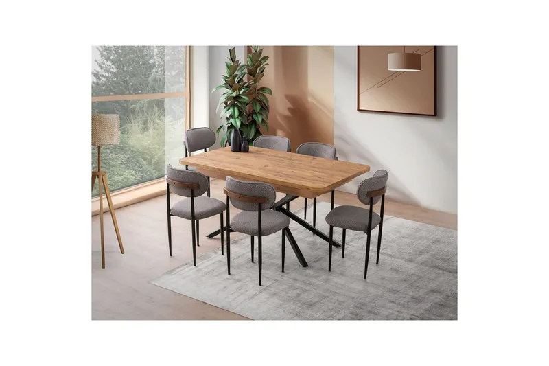 Cassel Spisebord 160 cm Rektangulær - Brun - Møbler - Borde - Spisebord og køkkenbord