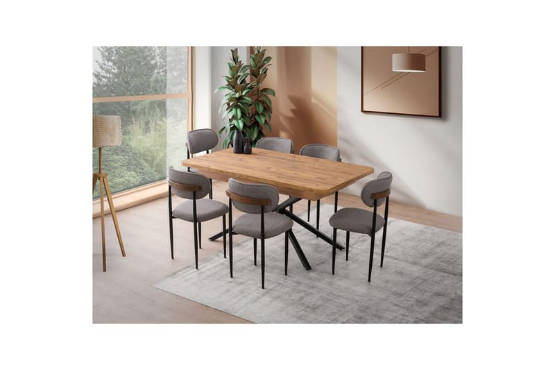 Cassel Spisebord 160 cm Rektangulær - Brun - Møbler - Borde - Spisebord og køkkenbord