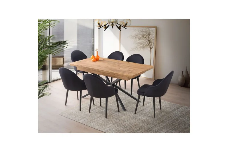 Cassel Spisebord 160 cm Rektangulær - Brun - Møbler - Borde - Spisebord og køkkenbord