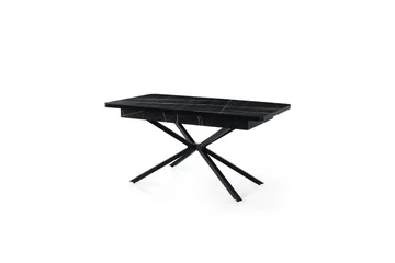 Cassel Spisebord 160 cm Rektangulær - Sort/Hvid - Møbler - Borde - Spisebord og køkkenbord