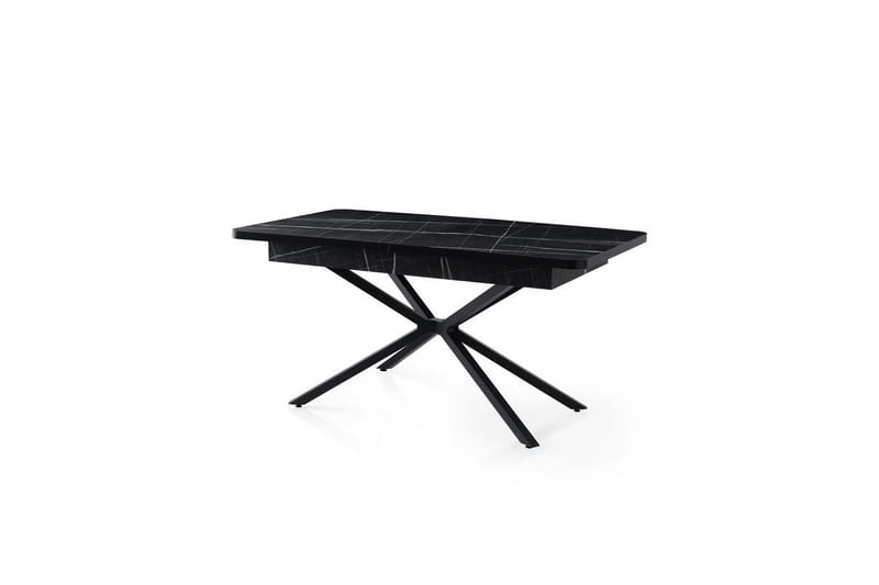 Cassel Spisebord 160 cm Rektangulær - Sort/Hvid - Møbler - Borde - Spisebord og køkkenbord