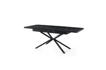 Cassel Spisebord 160 cm Rektangulær - Sort/Hvid - Møbler - Borde - Spisebord og køkkenbord
